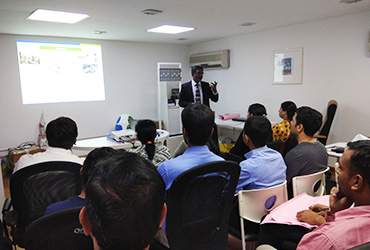 Trust and energy building corporate training at Blue Stream Environmental Technology LLC, Dubai