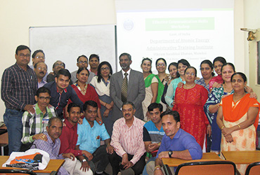Trust and energy building corporate training at Department of Atomic Energy, Govt. of India