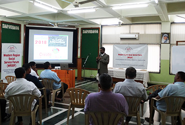 Communication lab session at Western Region Social Service Forum, Mumbai